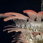 Murano Palmette Pink Chandelier product image