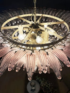 Murano Palmette Pink Chandelier product image