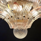 Murano Palmette Pink Trasparent Chandelier product image
