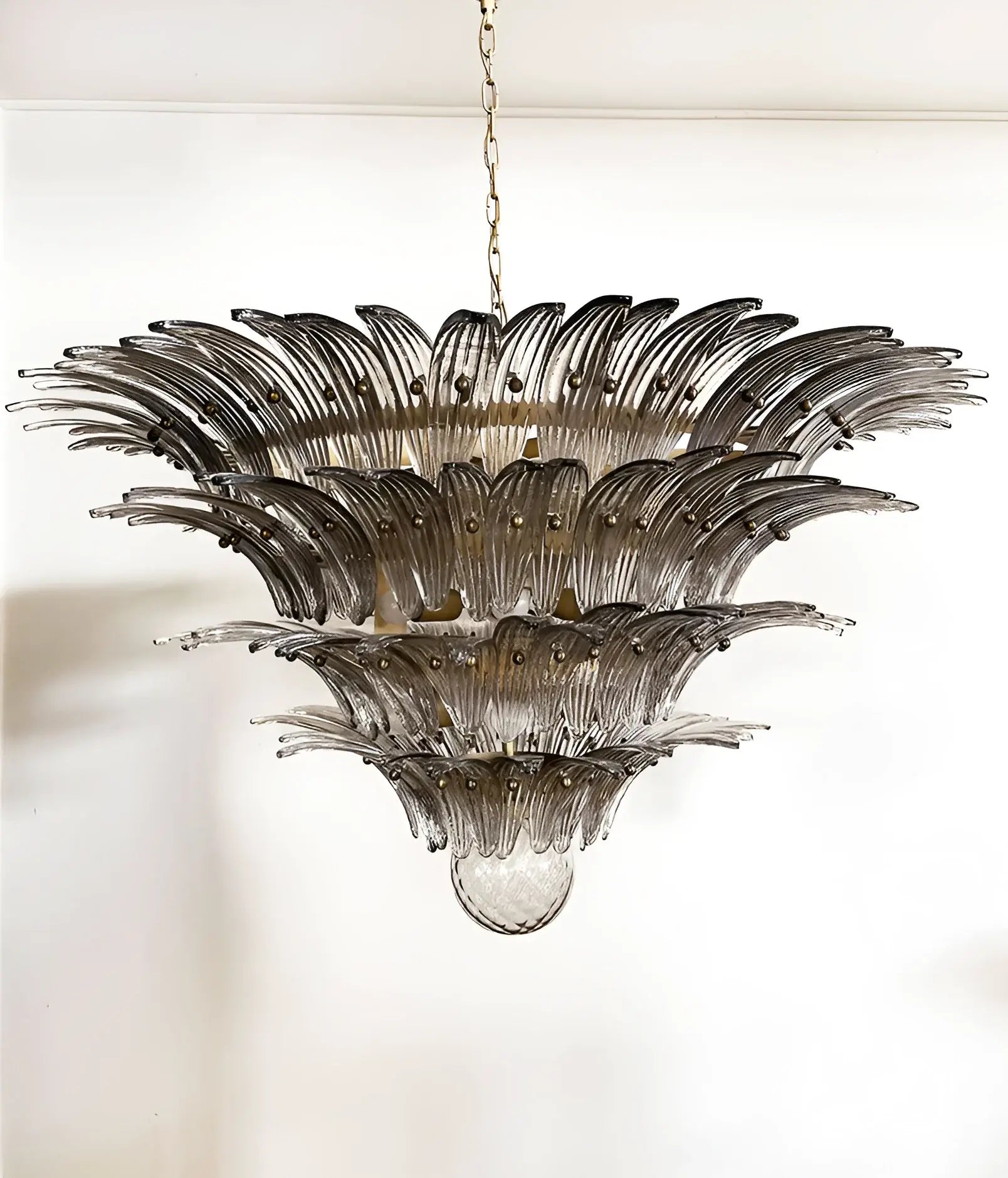 Palmette Murano Smoked Glass Chandelier product image