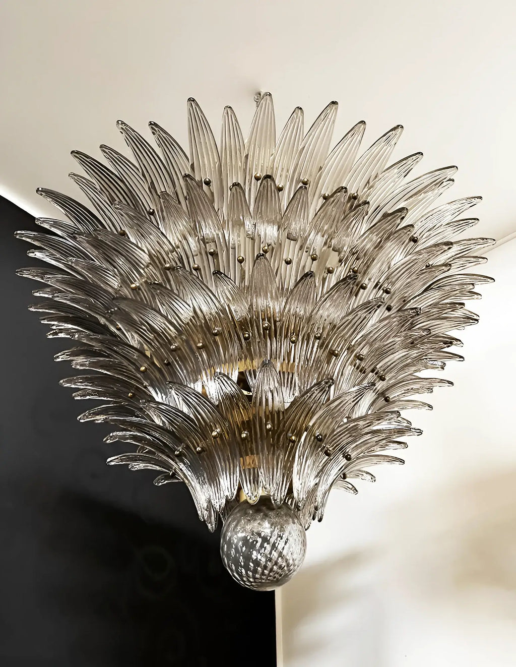 Palmette Murano Smoked Glass Chandelier product image