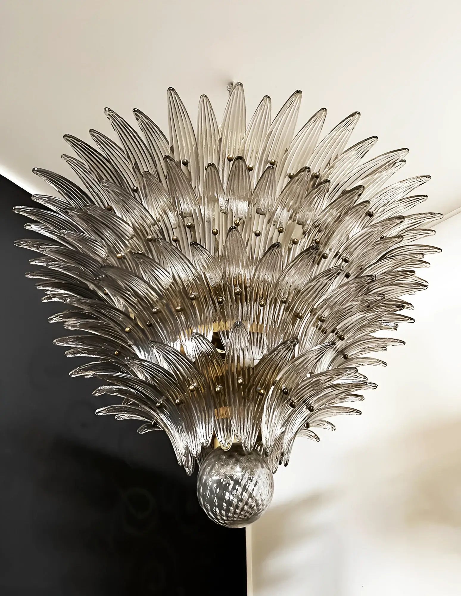 Palmette Murano Smoked Glass Chandelier product image