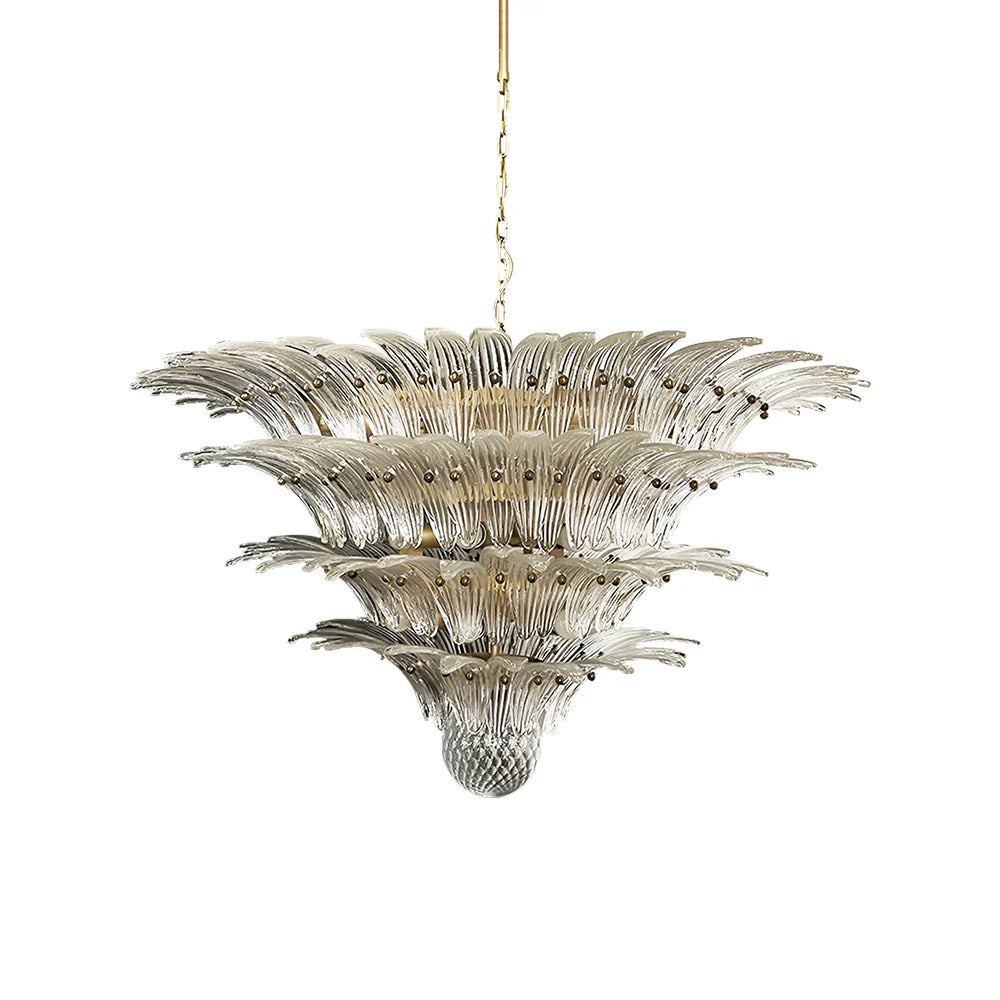 Murano Palmette Transparent Chandelier product image