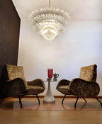 Murano Palmette Transparent Chandelier product image