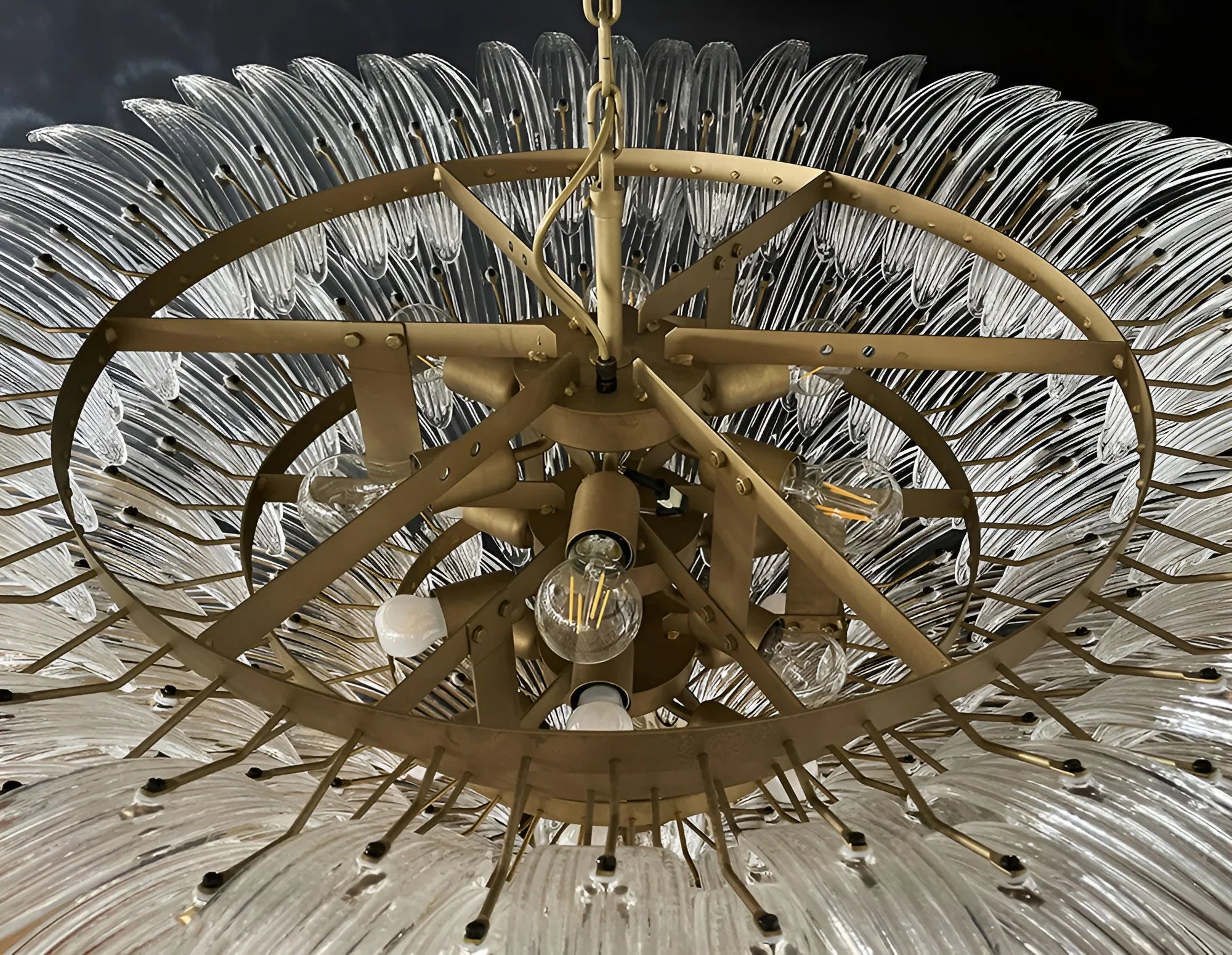 Murano Palmette Transparent Chandelier product image