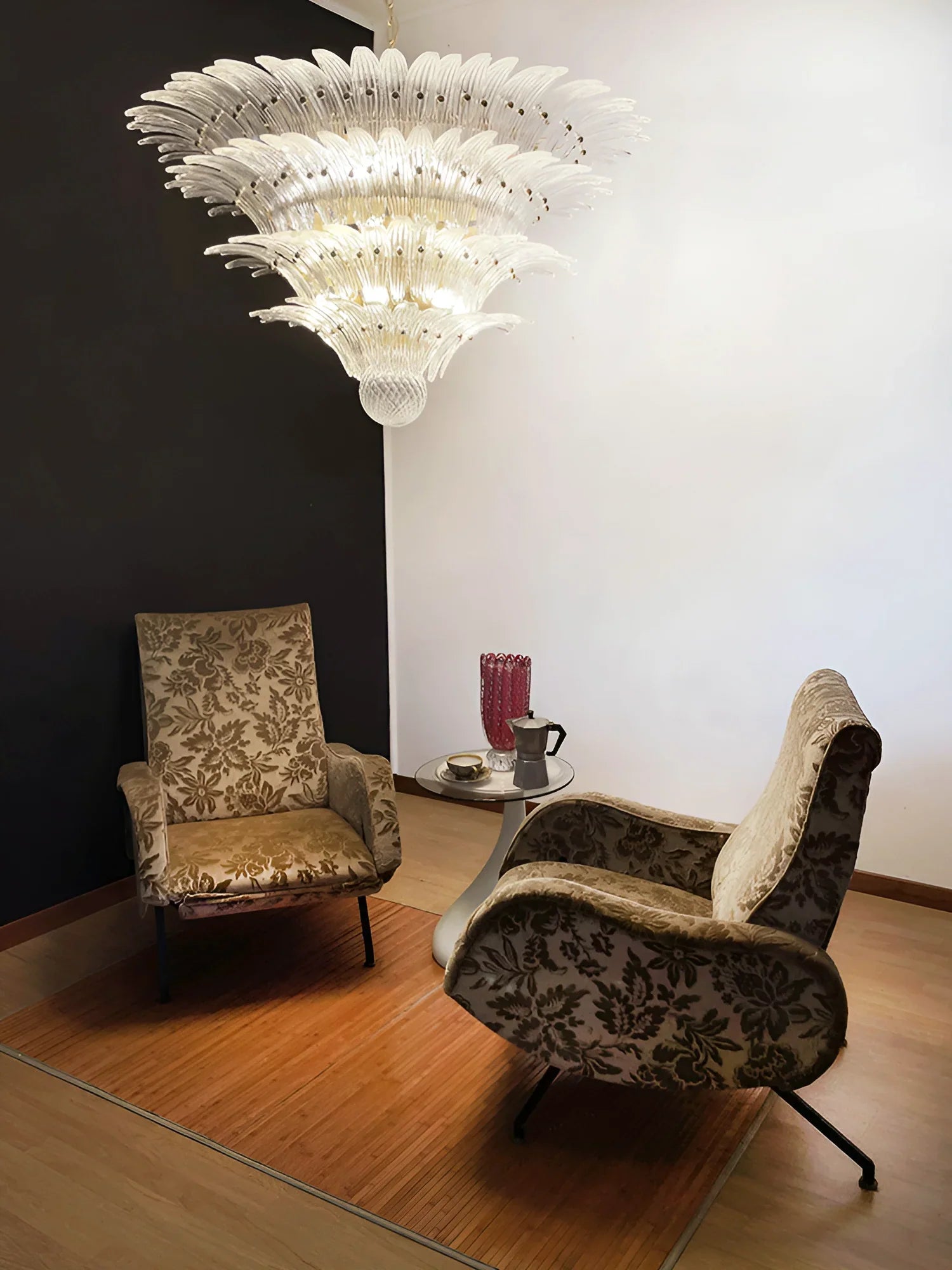 Murano Palmette Transparent Chandelier product image