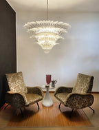 Murano Palmette Transparent Chandelier product image