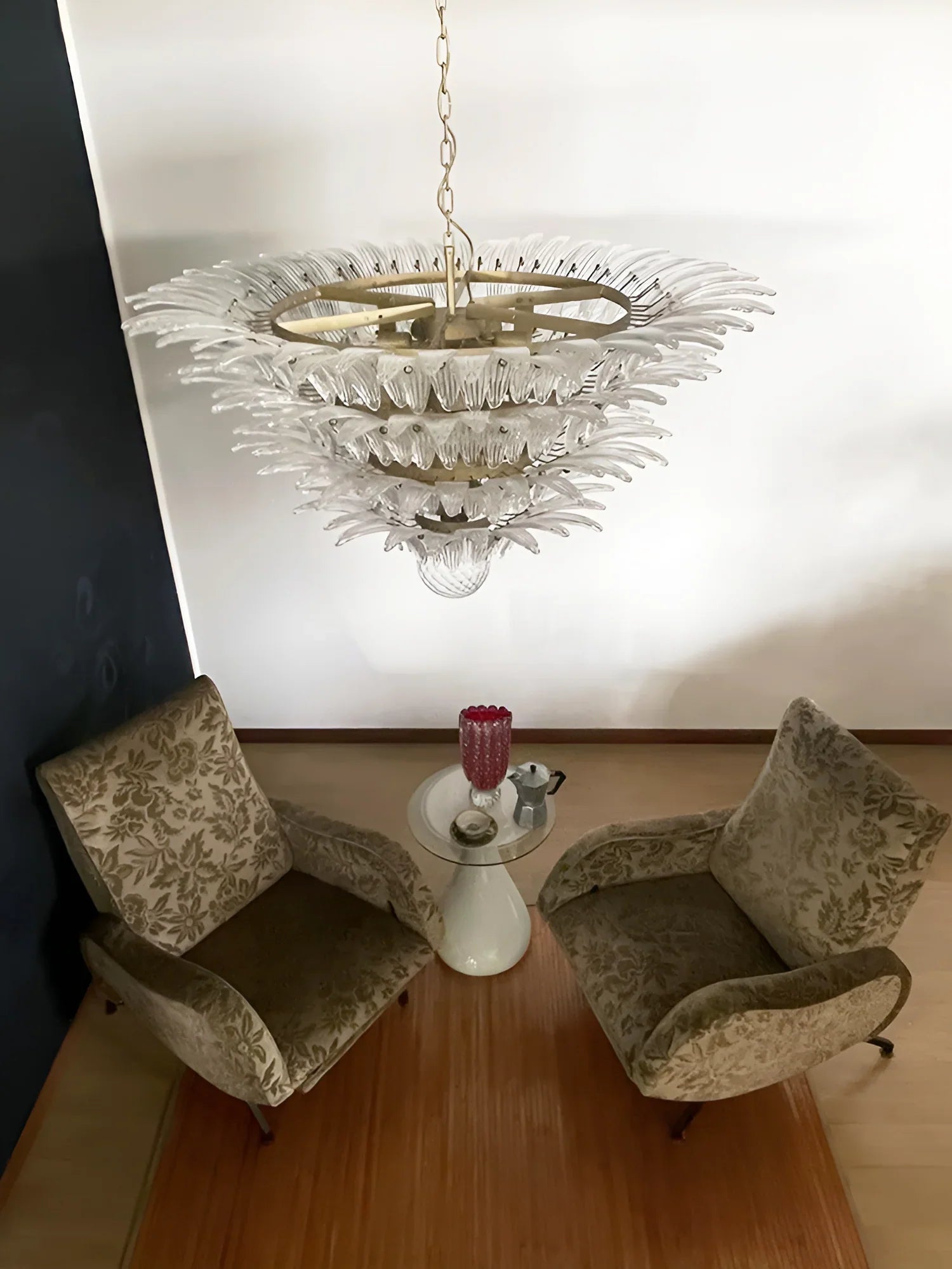 Murano Palmette Transparent Chandelier product image