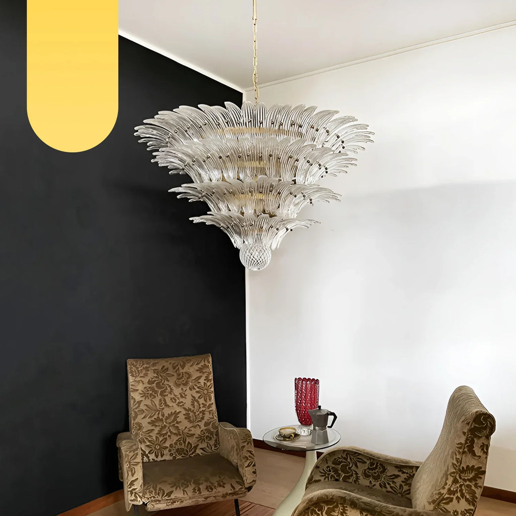 Murano Palmette Transparent Chandelier product image
