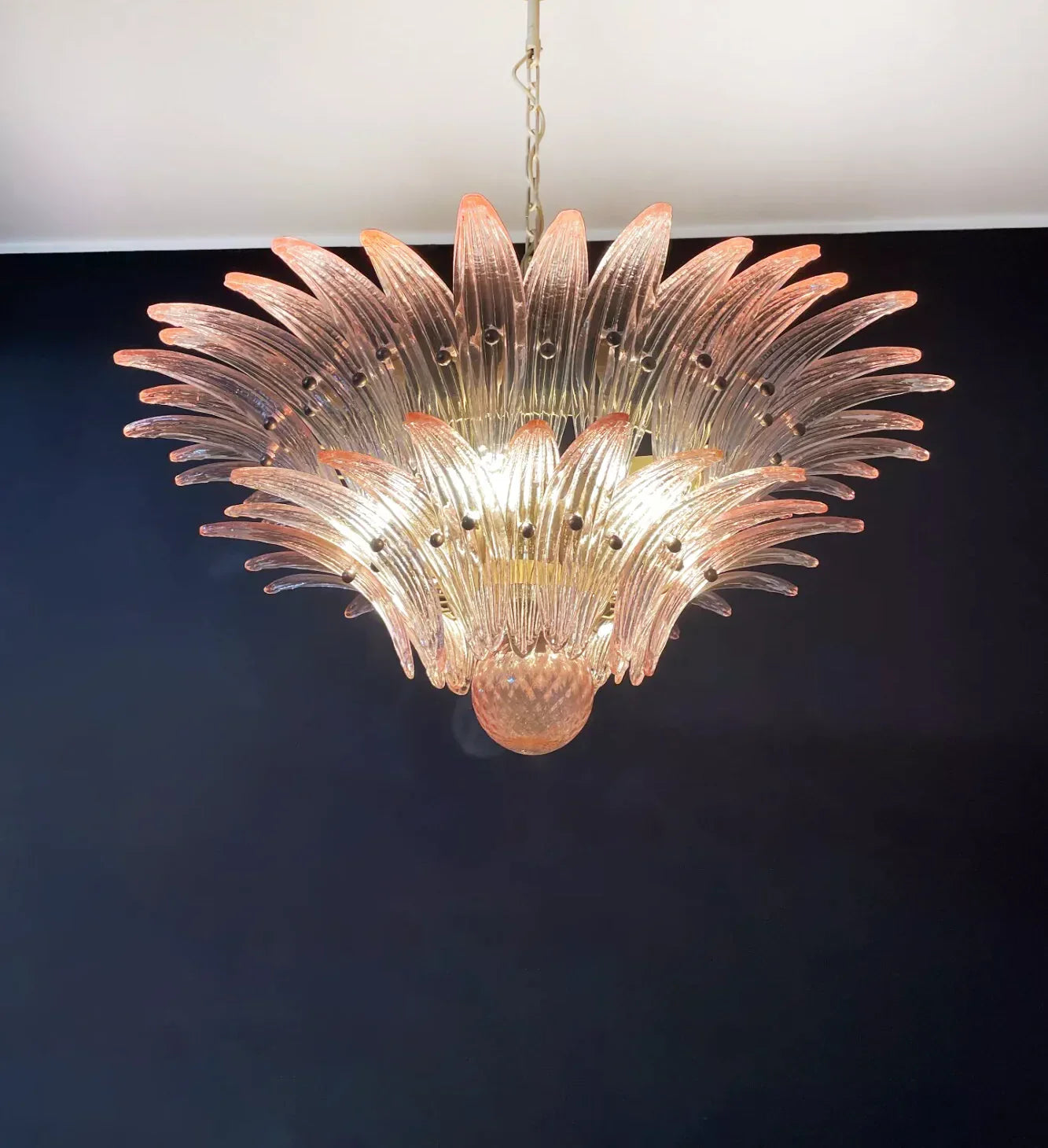 Murano Palmette Pink Chandelier product image