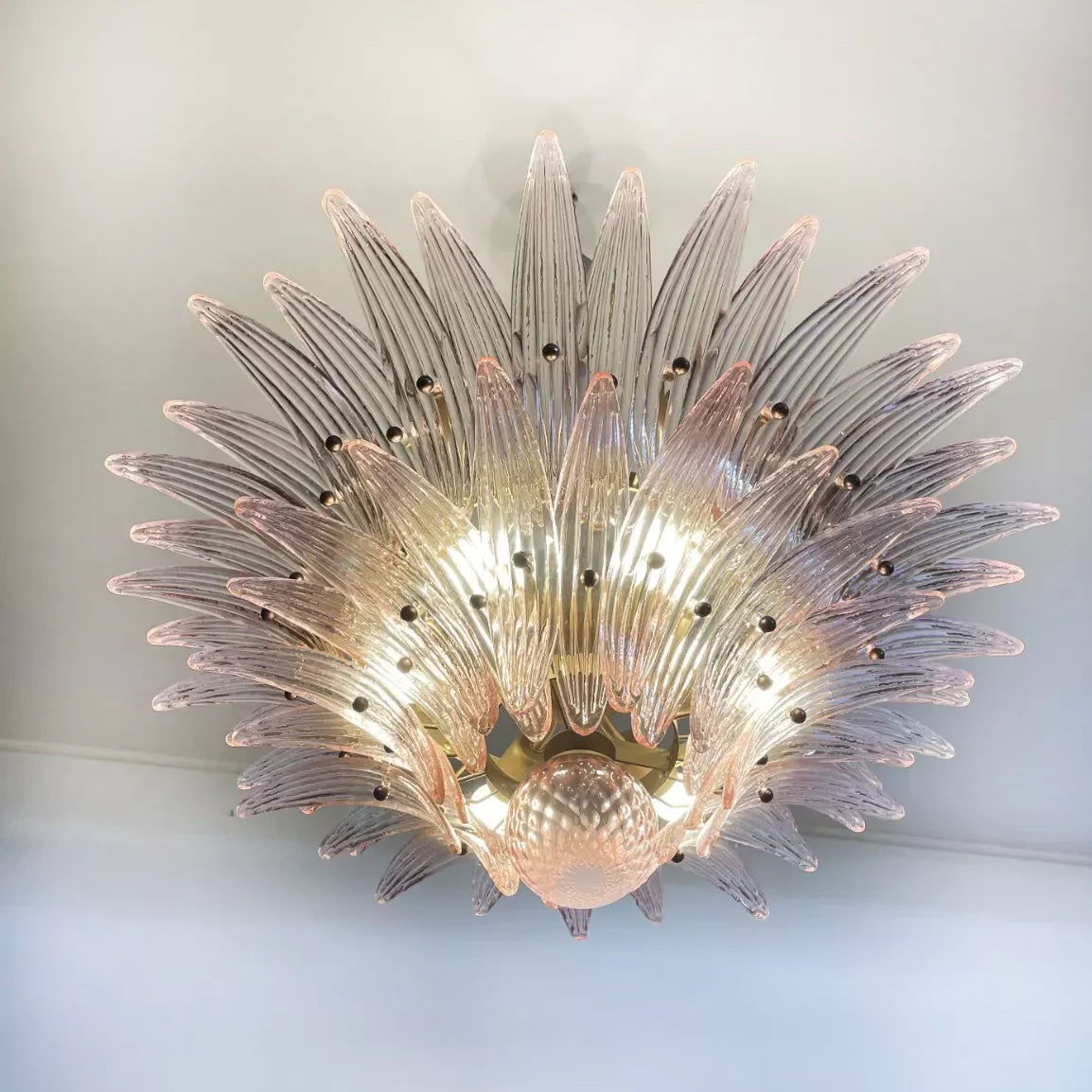 Murano Palmette Pink Chandelier product image