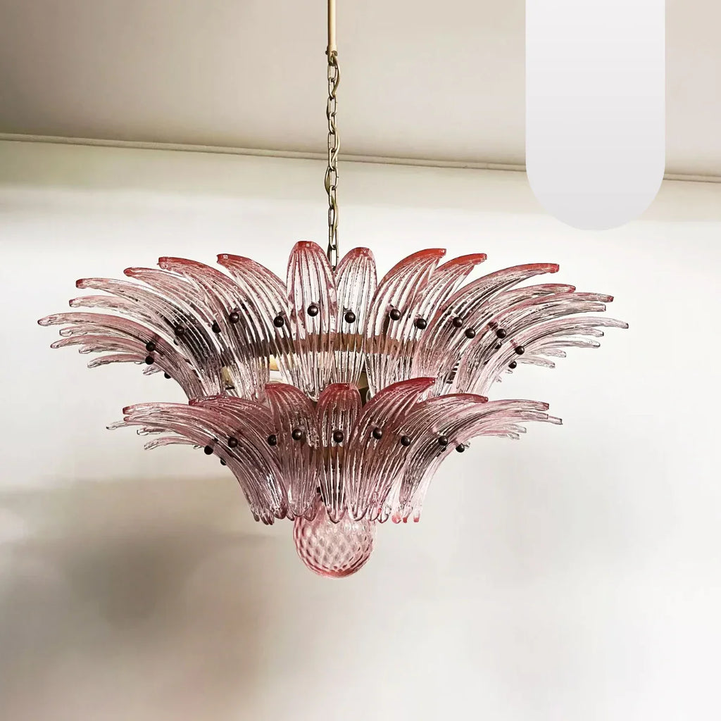 Murano Palmette Pink Chandelier product image