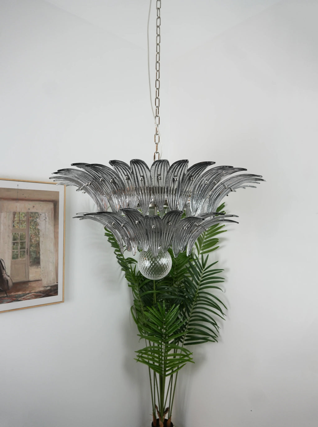 Murano Palmette Smoked Chandelier additional product view