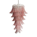 Murano Pink Felch Spiral Chandelier product image