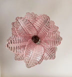 Murano Pink Felch Spiral Chandelier product image