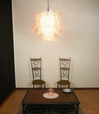 Murano Pink Ferns Glass Chandelier product image