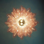 Murano Pink Ferns Glass Chandelier product image