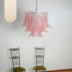 Murano Pink Ferns Glass Chandelier product image