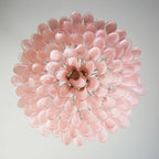 Murano Pink Glass Petal Chandelier product image
