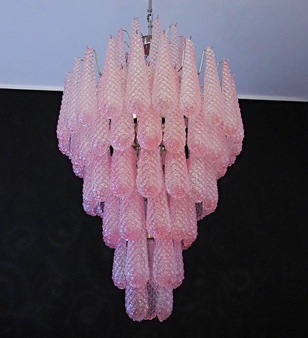 Murano Pink Petals Glass Chandelier product image