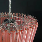 Murano Quadriedri Prisms Pink Chandelier product image