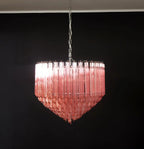 Murano Quadriedri Prisms Pink Chandelier product image
