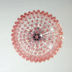 Murano Quadriedri Prisms Pink Chandelier product image