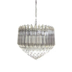 Murano Quadriedri Prisms Transparent Chandelier by Bling Lighting Studio