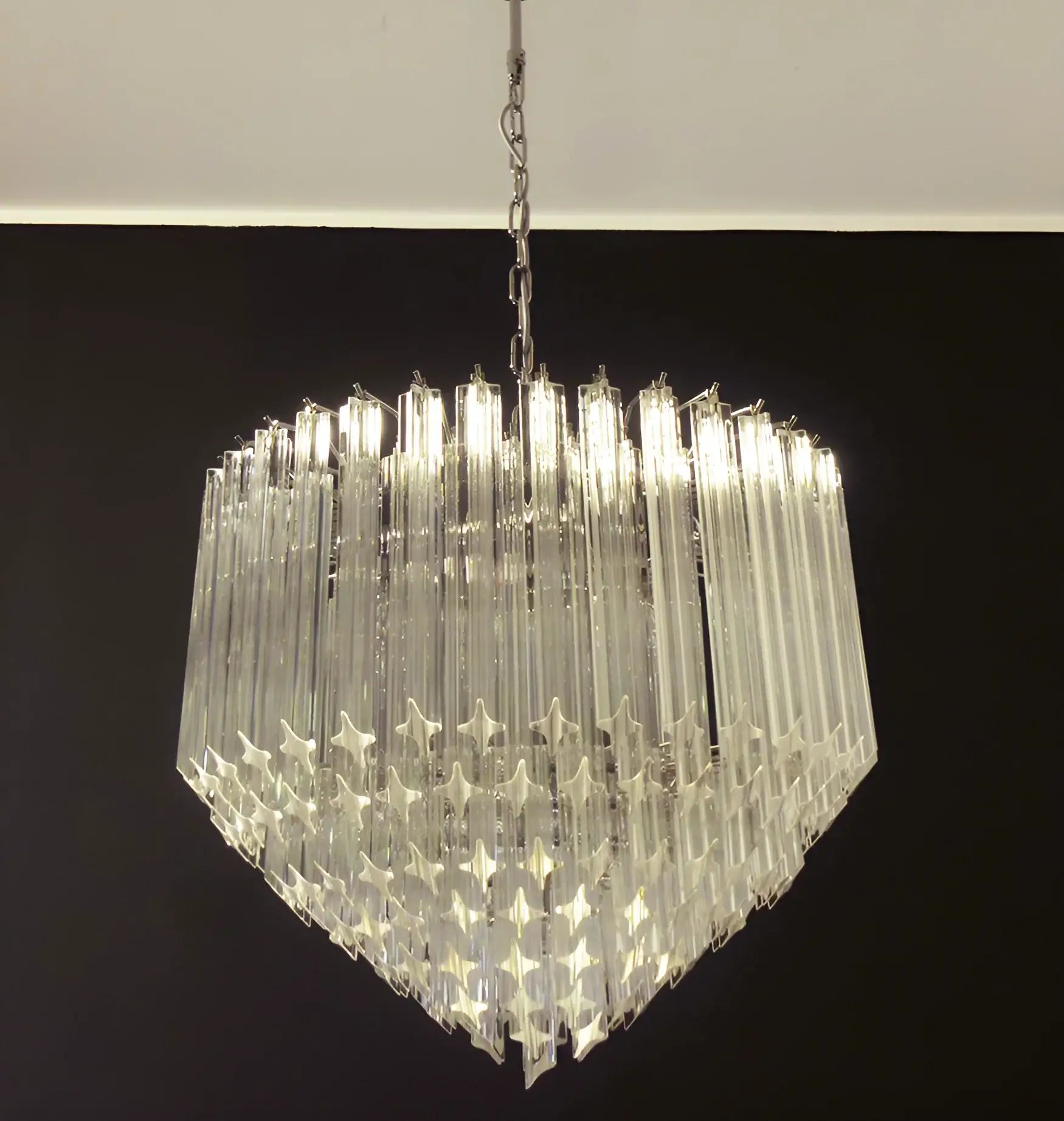 Murano Quadriedri Prisms Transparent Chandelier product image