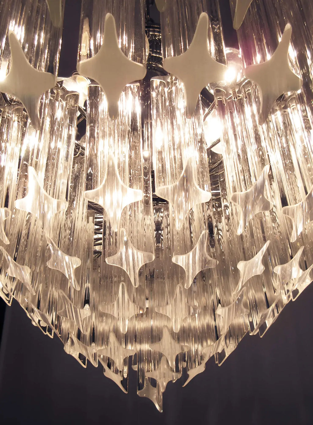 Murano Quadriedri Prisms Transparent Chandelier product image