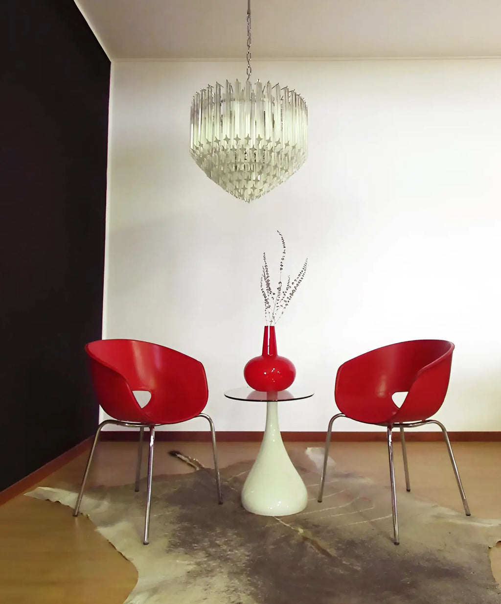 Murano Quadriedri Prisms Transparent Chandelier product image