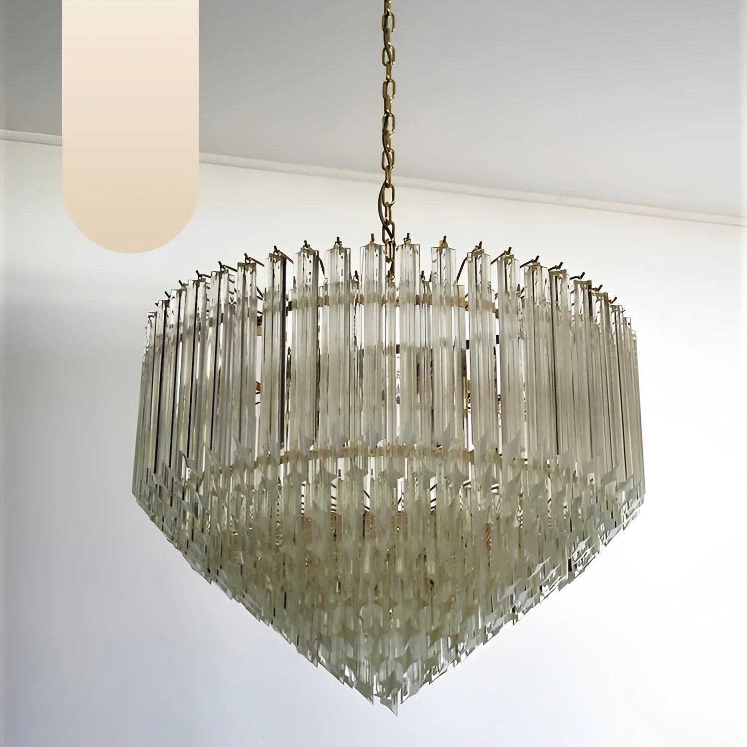 Murano Quadriedri Prisms Transparent Chandelier product image