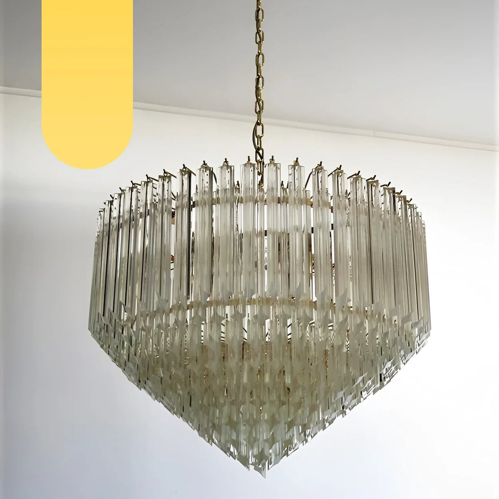 Murano Quadriedri Prisms Transparent Chandelier product image