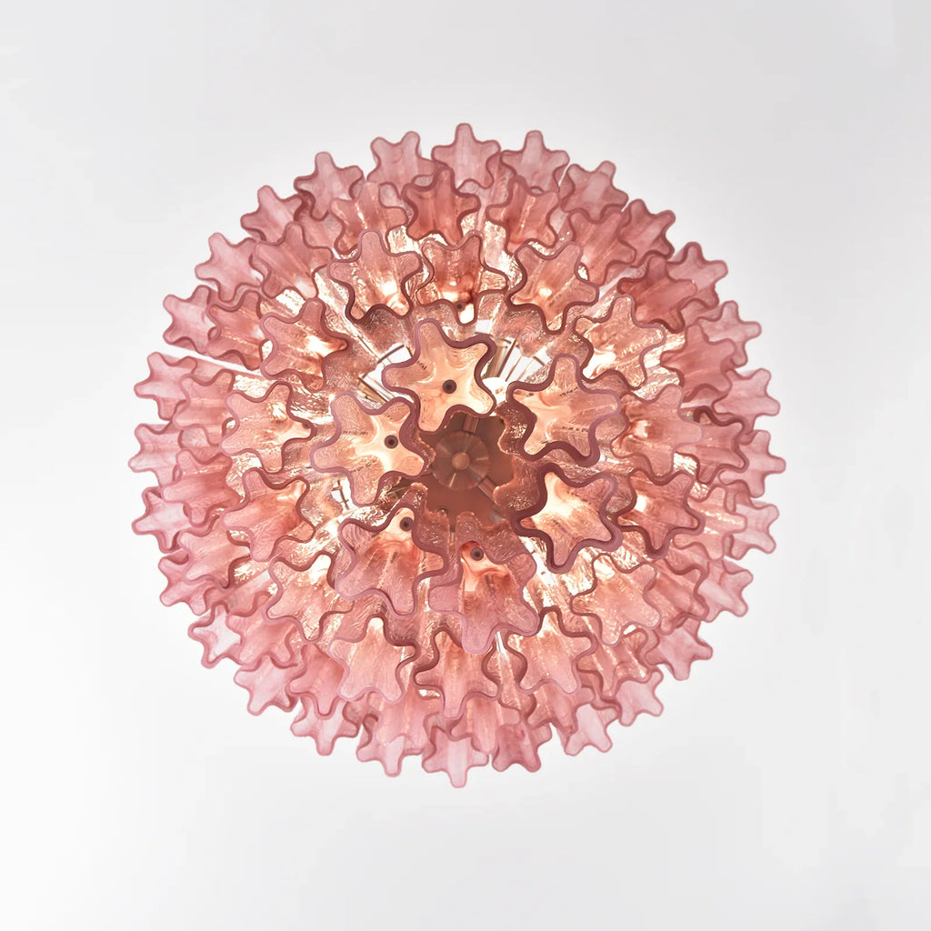 Murano Red Glass Tubes Chandelier product image