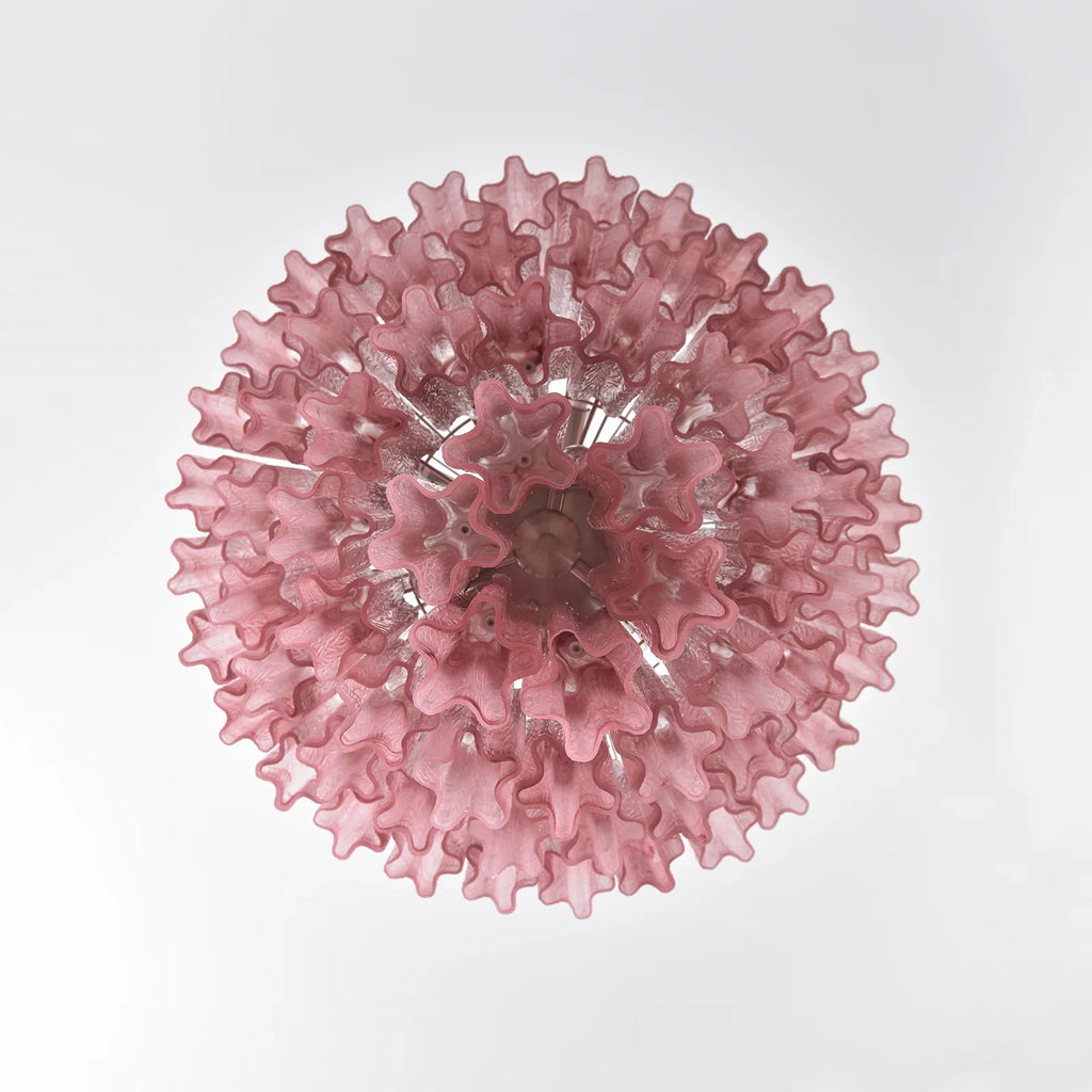 Murano Red Glass Tubes Chandelier product image