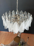 Murano Glass Leaves Transparent Chandelier product image