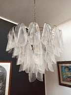 Murano Glass Leaves Transparent Chandelier product image