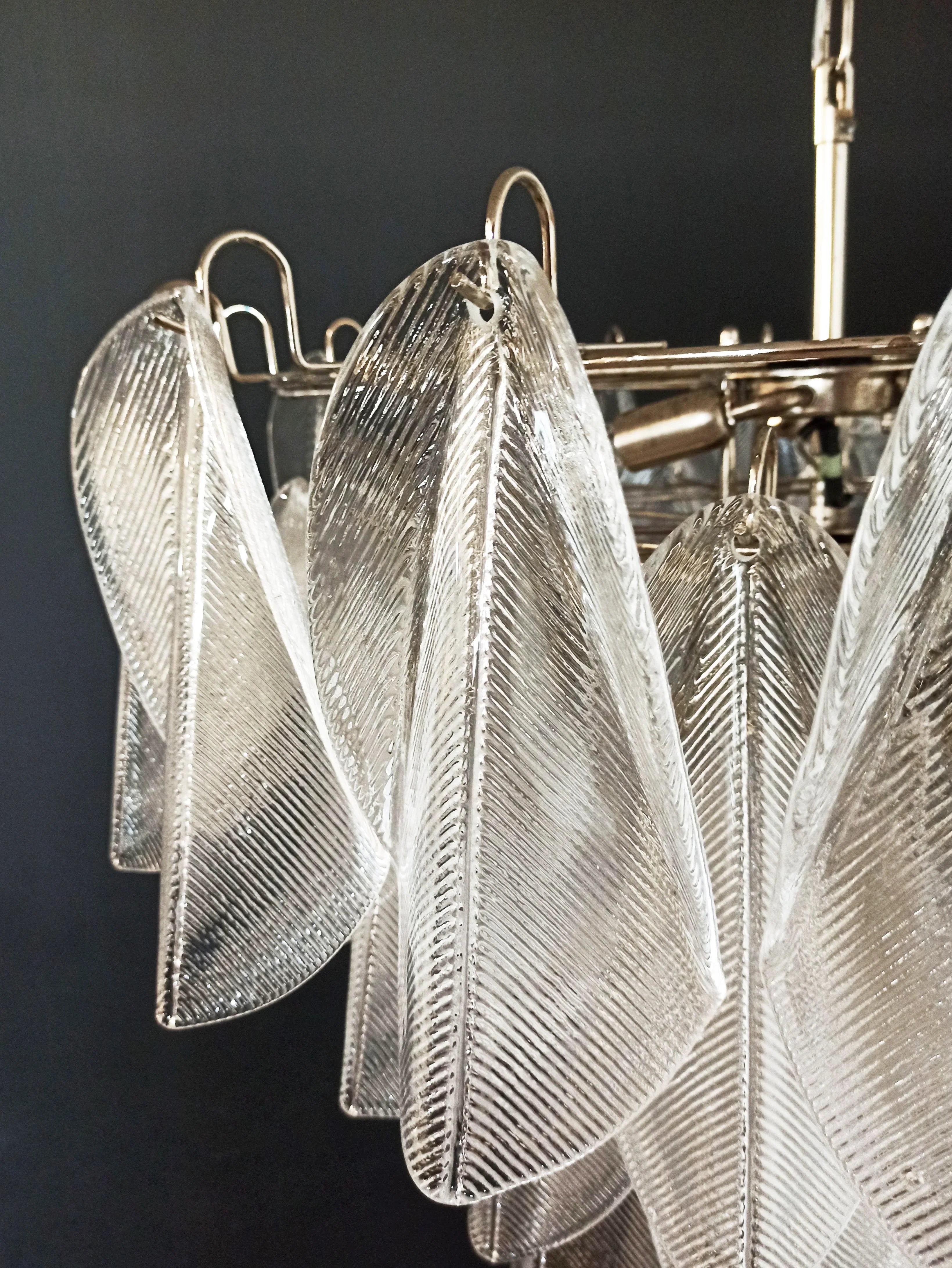 Murano Glass Leaves Transparent Chandelier product image