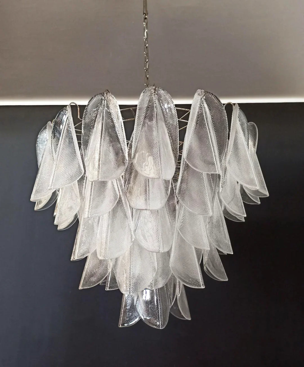Murano Glass Leaves Transparent Chandelier product image