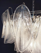 Murano Glass Leaves Transparent Chandelier product image