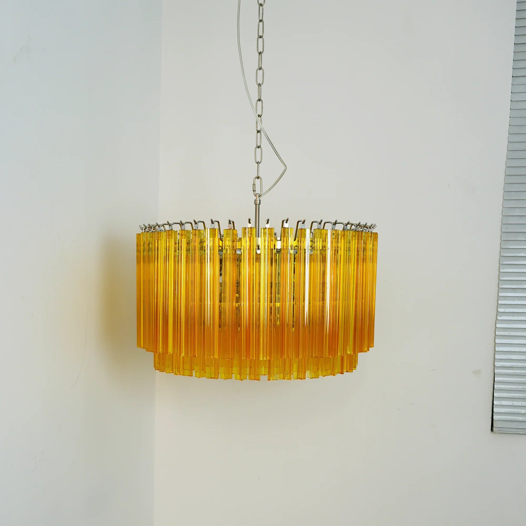 Murano Round Prisms Amber Chandelier product image