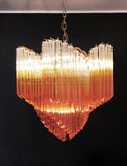 Murano Shaded Amber Prism Chandelier product image