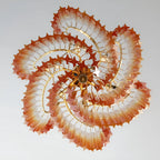 Murano Shaded Amber Prism Chandelier product image