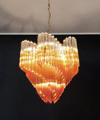Murano Shaded Amber Prism Chandelier product image