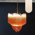 Murano Shaded Amber Prism Chandelier product image