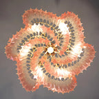 Murano Shaded Pink Prism Chandelier product image