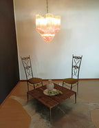 Murano Shaded Pink Prism Chandelier product image