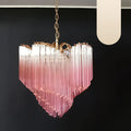 Murano Shaded Pink Prism Chandelier product image