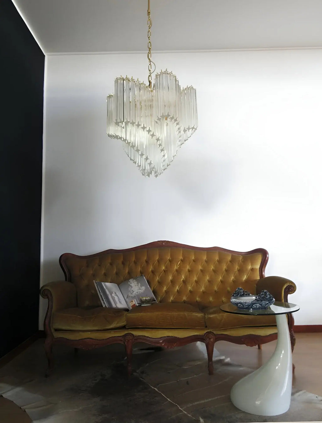 Murano Shaded Trasparent Prism Chandelier additional product view