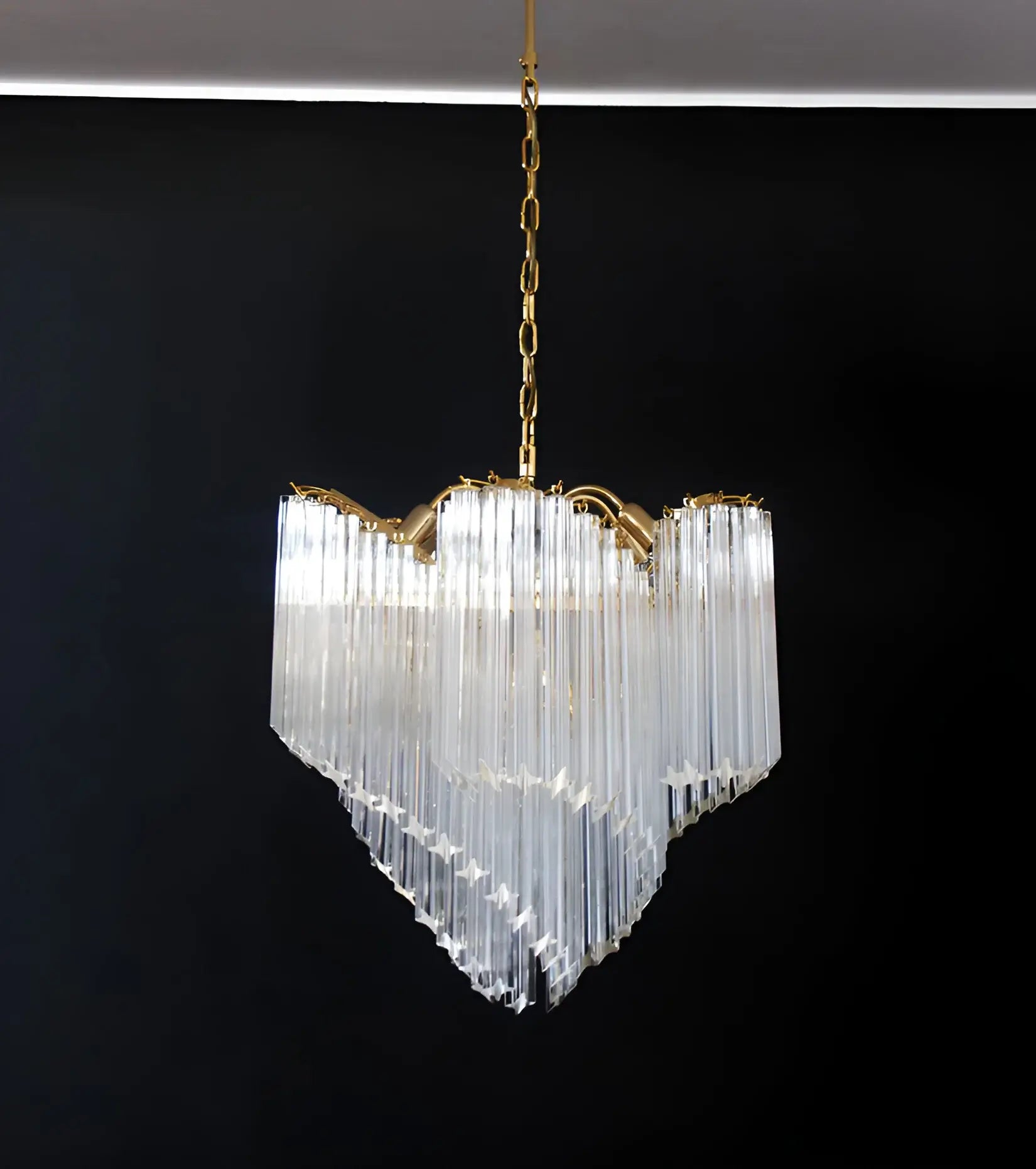 Murano Shaded Trasparent Prism Chandelier product image